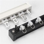 Aluminijasta skrita vodila za zavese