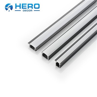 Črni aluminijasti LED profil
